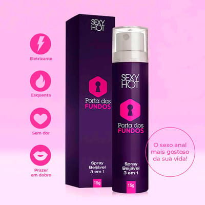 Gel Anestésico Comestível 3 em 1 (Anestesia, Eletriza e Aquece) - Sexy Hot Porta dos Fundos | 15g