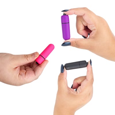 Cápsula Vibratória com Única Vibração e Resistente à Água - Power Bullet Mini Vibe | 5,5 x 1,5 cm | Disponível em 3 Cores