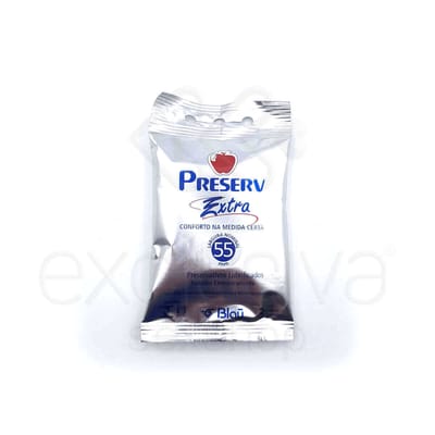 Preservativo Extra Fino - Preserv Extra 55 MM - 3 Unidades