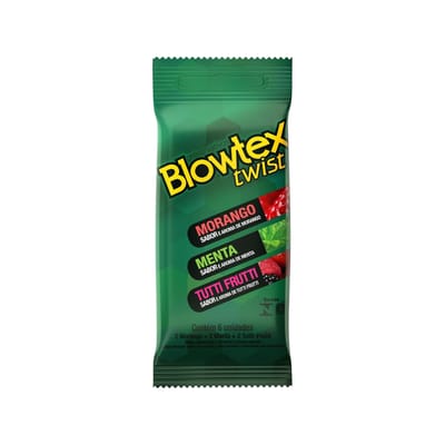 Preservativo com Sabores - Blowtex Twist | 6 Unidades