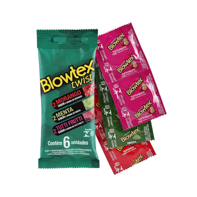 Preservativo com Sabores - Blowtex Twist | 6 Unidades