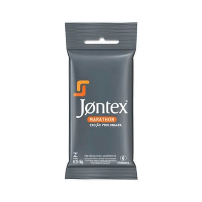 Preservativo Ereção Prolongada - Jontex Marathon - 6 Unidades