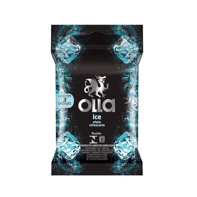 Preservativo com Efeito que esfria - Olla Ice - 3 Unidades