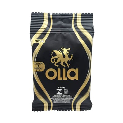 Preservativo Lubrificado - Olla - 3 Unidades