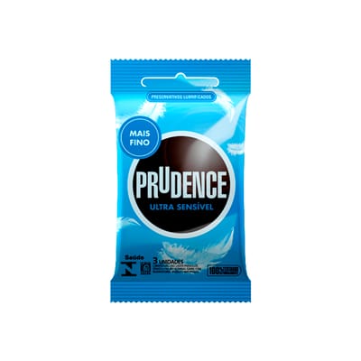 Preservativo Mais Fino - Prudence Ultra Sensível | 3 Unidades