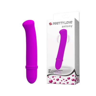 Mini Vibrador Ponto G em Soft Touch com 10 Modos de Vibração e Resistência a Água - Pretty Love Antony | 8,9 x 2,2 cm
