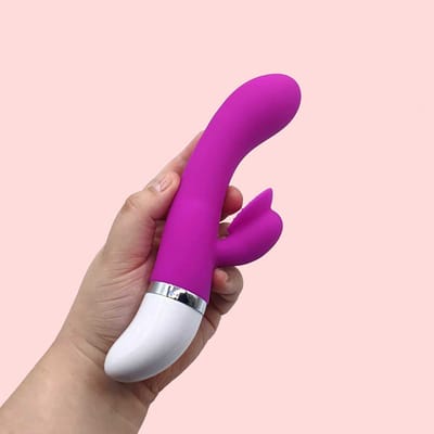 Vibrador Ponto G em Silicone com Estimulador Clitoriano, 30 Modos de Vibração e Resistência a Água - Pretty Love Bert | 18,8 x 3,5 cm