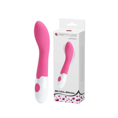 Vibrador de Ponto G em Silicone Soft Touch com 30 Níveis de Vibração e Resistente à Água - Pretty Love Bishop | 11 x 3 cm | Disponível em 2 Cores