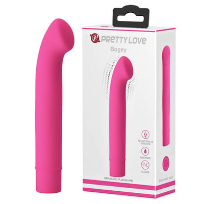 Vibrador de Ponto G em Silicone com 10 Modos de Vibração e Ponta Achatada - Pretty Love Bogey | 12,5 x 2,6 cm | Disponível em 2 Cores