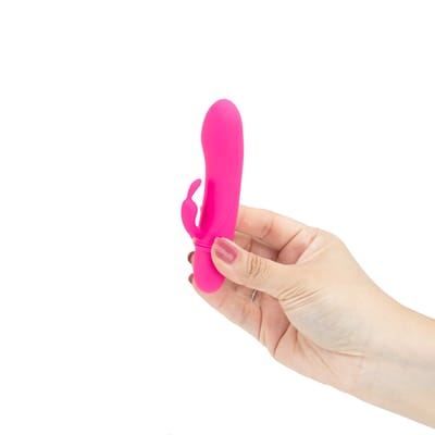 Vibrador de Ponto G com Estimulador Clitoriano em Silicone, 10 Modos de Vibração e Resistência a Água - Pretty Love Caesar | 11,7 x 2,5 cm | Disponível em 2 Cores