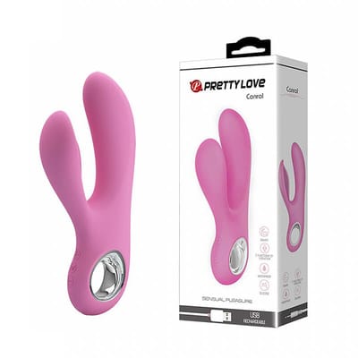 Vibrador Estimulador de Ponto G e Clítoris com 7 Modos de Vibração e Recarregável - Pretty Love Canrol | 9 x 3,5 cm | Disponível em 2 Cores