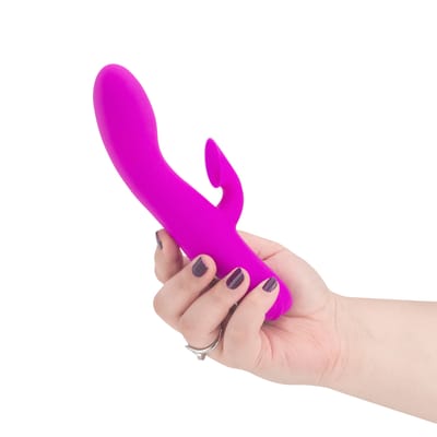 Vibrador Estimulador de Clítoris e Ponto G com Sucção com Esferas Estimuladoras e 12 Modos de Vibração - Pretty Love Anthony | 11 x 3,5 cm