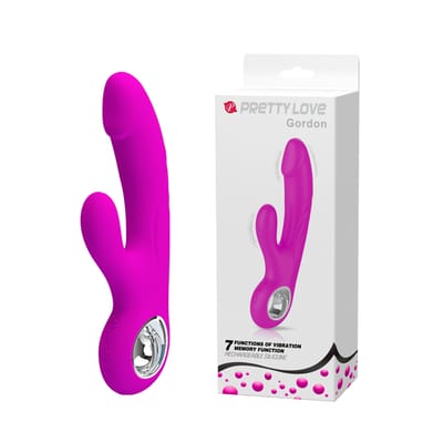 Vibrador Estimulador de Clítoris e Ponto G Recarregável com 7 Modos de Vibração e 5 Níveis de Intensidade - Pretty Love Gordon | 10,5 x 2,9 cm