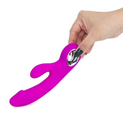 Vibrador Estimulador de Clítoris e Ponto G Recarregável com 7 Modos de Vibração e 5 Níveis de Intensidade - Pretty Love Gordon | 10,5 x 2,9 cm