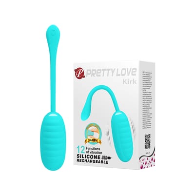 Cápsula Vibratória Recarregável em Silicone com 12 Modos de Vibração - Pretty Love Kirk | 8 x 3,5 cm | Disponível em 2 Cores