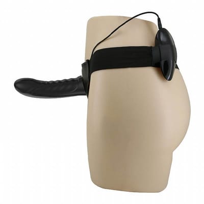 Pretty Love Marvin - Cinta em Couro Sintético com Capa Peniana Estimuladora de Ponto G, Vibro Multivelocidade e Controle Remoto - Veste até o GG