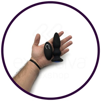 Plug Anal em Silicone com Formato Cônico e 12 Modos de Vibração com Controle Remoto sem Fio - Pretty Love Mr Play III | 10,6 x 3,4 cm