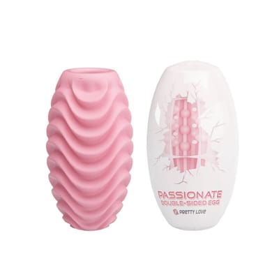 Masturbador Masculino em Formato de "Egg" com Textura Dupla - Pretty Love Passionate | 8,4 x 4,6 cm