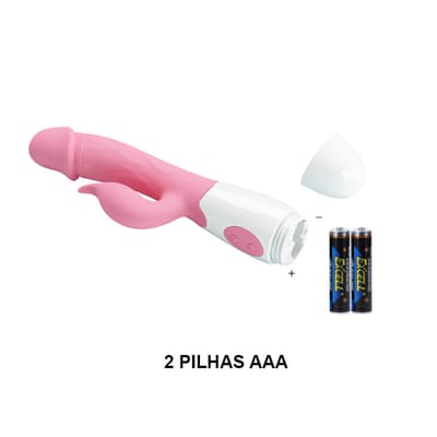 Vibrador Estimulador de Ponto G e Clítoris em Silicone com 29 Modos de Vibração - Pretty Love Peter | 9,4 x 3 cm | Disponível em 2 Cores