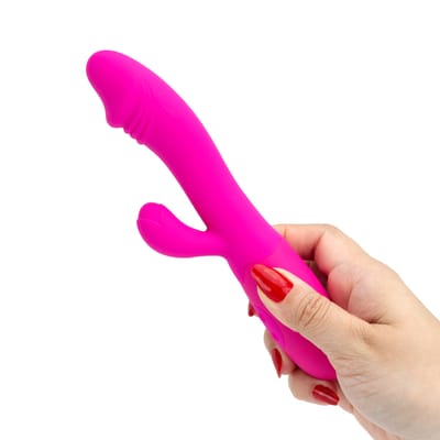 Vibrador Estimulador de Ponto G e Clítoris em Silicone com 30 Modos de Vibração - Pretty Love Snaffy | 9,5 x 3,3 cm | Disponível em 2 Cores