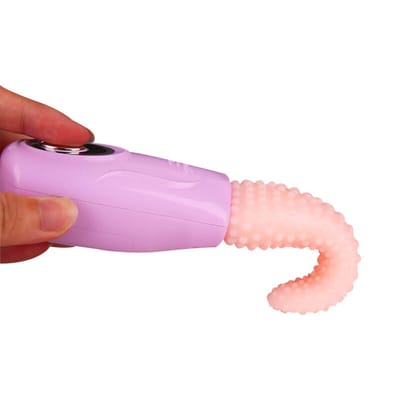 Vibrador Recarregável em Formato de Língua com 3 Velocidades de Movimentos Sobe e Desce - Pretty Love Tongue