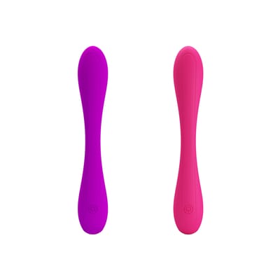 Vibrador Estimulador de Ponto G e Clítoris Recarregável e Dobrável em Silicone com 12 Modos de Vibração - Pretty Love Yedda | 17 x 2,6 cm | Disponível em 2 Cores