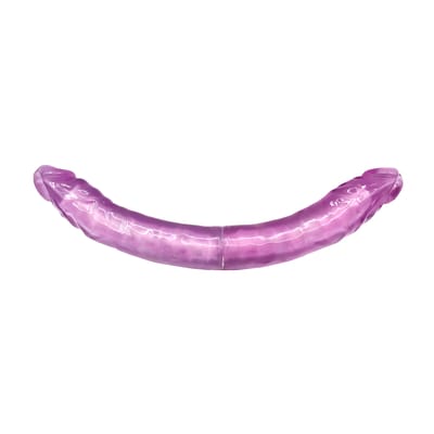 Prótese no Formato de Pênis Realístico em Jelly com Ponta Dupla e Vertebrado - Magic Sexy | 33 x 3,9 cm | Disponível em 7 Cores