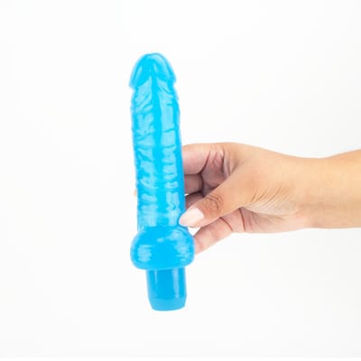 Prótese Peniana com Glande definida, Veias Salientes, Escroto e Vibração Multivelocidade - Realistic Dong Aphrodisia 6.5" | 13,5 x 4 cm | Disponível em 3 Cores