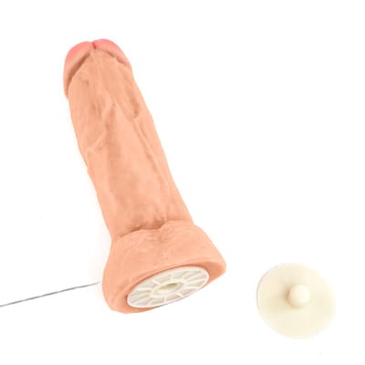 Prótese Peniana Realística com Escroto, Pino Para Cinta e Vibração Multivelocidade - Magic Sexy | 16 x 5,2 cm | Disponível em 2 Cores