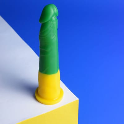 Prótese Peniana Realística com Glande Definida Bicolor - Adão e Eva Vai Brasil | 18,5 x 4,2