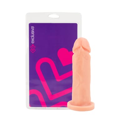 Prótese Peniana Realística com Glande, Texturas e Base para Cinta - Exclusiva | 15 x 4 cm