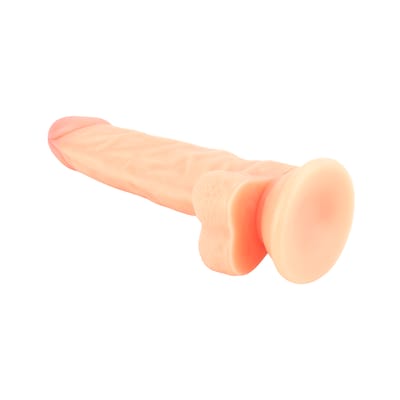 Prótese Peniana Realística em PVC com Glande Definida, Escroto e Ventosa - Lance's Cock 7.5" | 14,4 x 3,7 cm