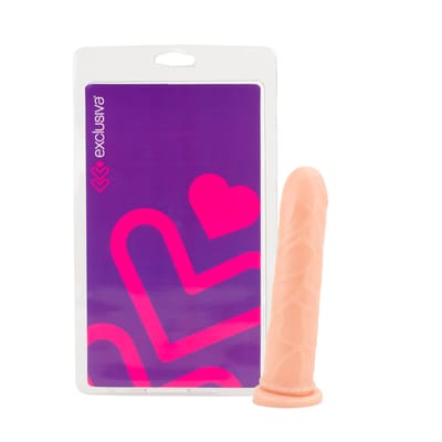Prótese Peniana Realística com Toque Macio, Glande, Veias Salientes e Base para Cintas - Exclusiva | 15,5 x 3,4 cm