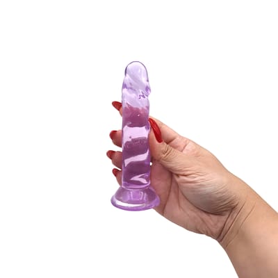 Prótese Peniana Realística em TPE com Glande, Veias e Ventosa - SI | 11,6 x 2,6 cm | Disponível em 3 Cores
