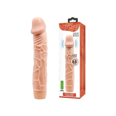 Prótese Peniana Realística com Vibração Multivelocidade - Barbara Let Me Thrill You Softly Bob 8.8 | 19,5 x 3,9 cm