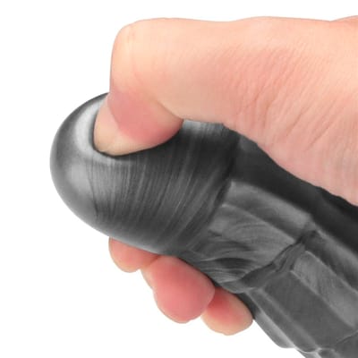 Prótese Peniana com Texturas em Camada, Feito de PVC Macio, 10 Modos de Vibração e Recarregável - Lovetoy Vibrax Slider | 36 x 4,5 cm