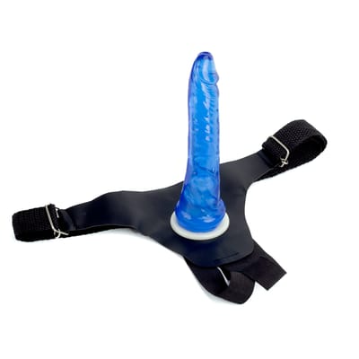 Prótese Realística em Jelly com Cinta Ajustável - Magic Sexy | 13,2 x 2,5 cm | Disponível em 8 Cores