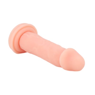 Prótese em Formato de Pênis em TPE com Vértebra e Base Achatada - Sexy Fantasy Pura Ambição | 16,5 x 4,5 cm