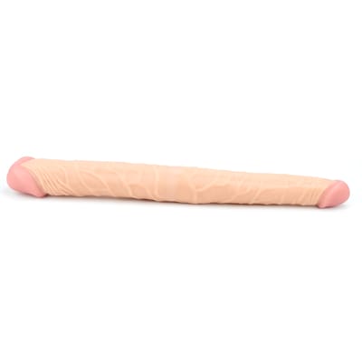 Pênis Duplo em TPE com Glande Definida nas 2 Extremidades - Lovetoy Realistic Double Dildo | 36 cm