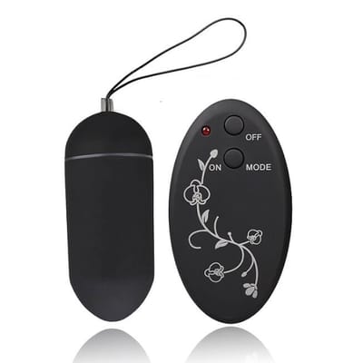 Bullet Revestido em Silicone com 10 Modos de Vibração e Controle Wireless sem Fio - Remote Control Vibration Egg | 8 x 3,2 cm | 3 Cores
