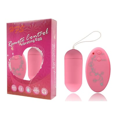 Bullet Revestido em Silicone com 10 Modos de Vibração e Controle Wireless sem Fio - Remote Control Vibration Egg | 8 x 3,2 cm | 3 Cores