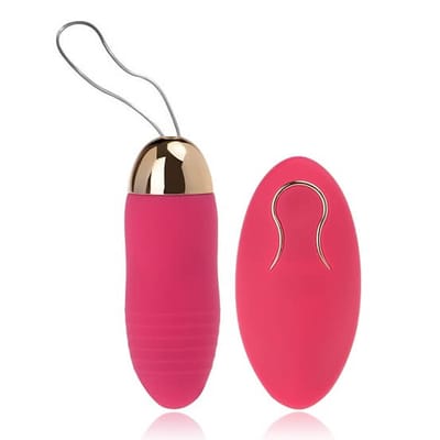 Bullet Revestido em Silicone com 10 Modos de Vibração e Controle Remoto Sem Fio - Remote Jump Egg Vibrator | 8,2 x 2,8 cm | Disponível em 2 Cores