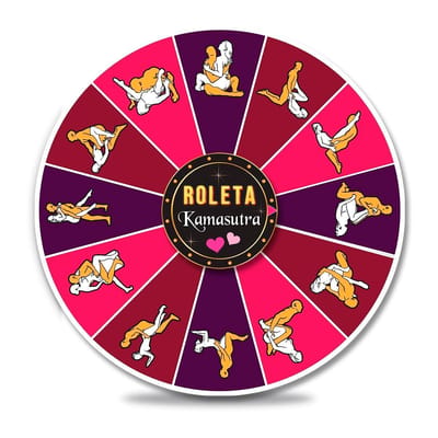 Roleta Kamasutra com 12 Posições - Diversão ao Cubo
