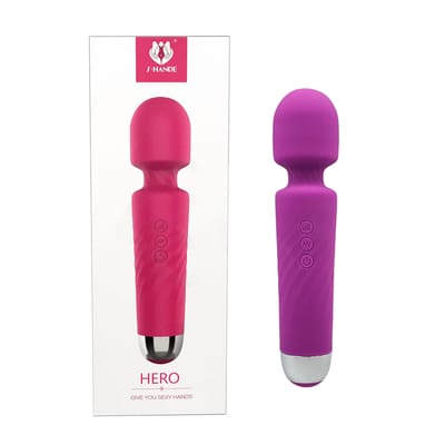 Vibrador Massageador em Silicone com 7 Modos de Vibração e 4 Níveis de Intensidade - S-Hande Hero | 19,7 x 4,4 cm | Disponível em 3 Cores