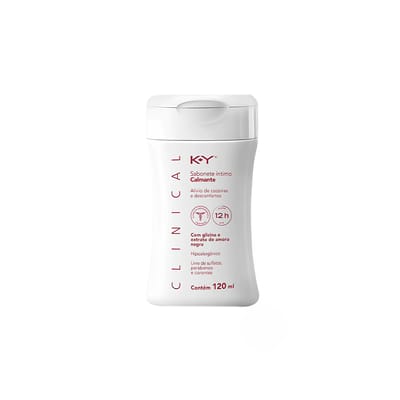 Sabonete Íntimo Calmante com Glicina e Extrato de Amora Negra - K-Y Clinical | 120 ml