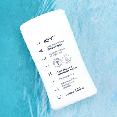 Sabonete Íntimo Proctológico Com Glicina e Extrato de Mático - K-Y Clinical | 120 ml