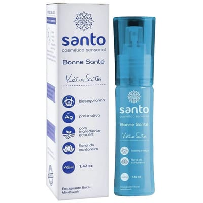 Enxaguante Bucal para o Sexo Com Biotecnologia e Prata Ativa - Santo Cosméticos Funcionais Bonne Santé | 42ml