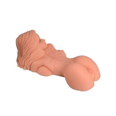 Masturbador com Forma de Corpo Feminino com 3 Canais Penetráveis - Senina Sexual Doll | 66 x 26 cm
