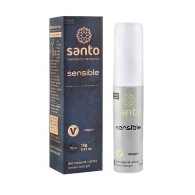 Gel Anestésico Unissex para Sexo Anal com Fórmula Vegana - Santo Cosméticos Funcionais Sensible | 15g