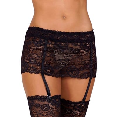Cinta Liga Lá Vou Eu em Renda - Sensualle | Disponível em 3 Cores e 3 Tamanhos